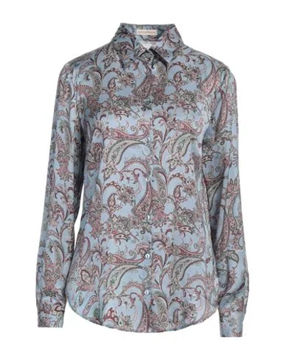 Camicettasnob Woman Shirt Azure Size 12 Viscose In Blue