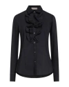 Camicettasnob Woman Shirt Black Size 10 Cotton, Polyamide, Elastane In Black