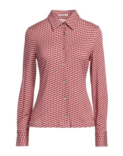 Camicettasnob Woman Shirt Brick Size 10 Viscose, Elastane In Red