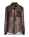 Camicettasnob Woman Shirt Brown Size 12 Viscose
