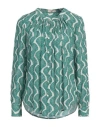 Camicettasnob Woman Shirt Green Size 10 Viscose In Green