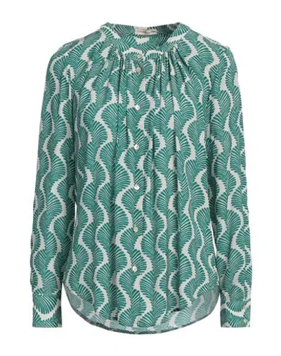 Camicettasnob Woman Shirt Green Size 10 Viscose