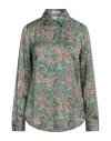 Camicettasnob Woman Shirt Emerald Green Size 10 Viscose In Green