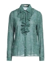 Camicettasnob Woman Shirt Green Size 12 Viscose
