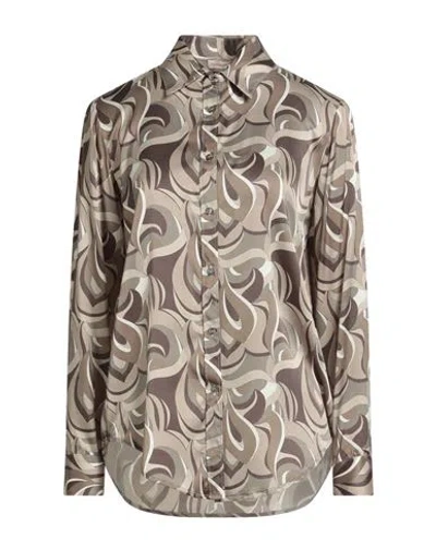 Camicettasnob Woman Shirt Grey Size 10 Viscose, Silk, Elastane In Gray