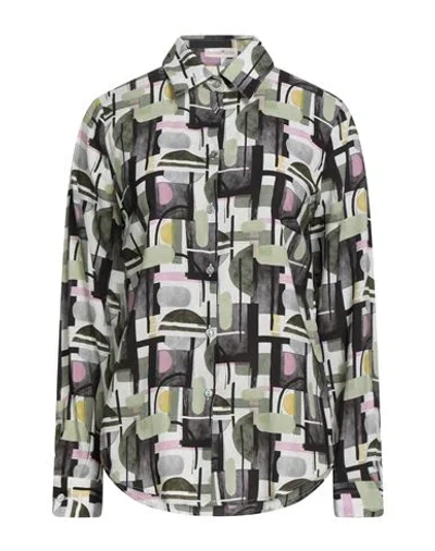 Camicettasnob Woman Shirt Grey Size 10 Viscose, Silk, Elastane In Gray