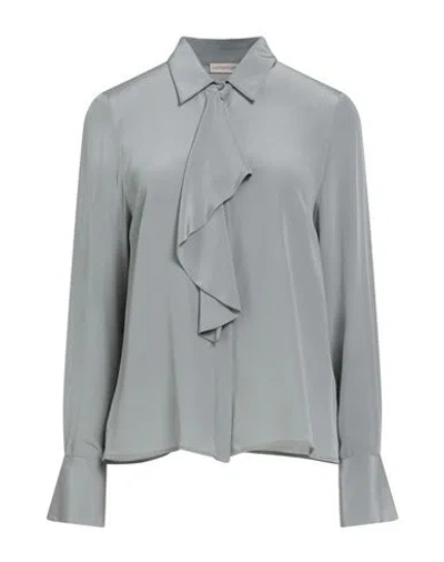 Camicettasnob Woman Shirt Grey Size 14 Silk In Gray