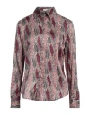 Camicettasnob Woman Shirt Grey Size 4 Viscose, Silk, Elastane