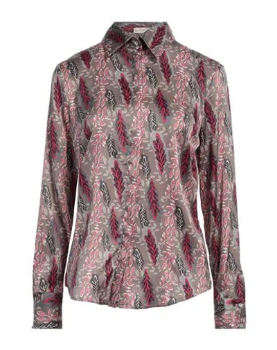 Camicettasnob Woman Shirt Grey Size 4 Viscose, Silk, Elastane