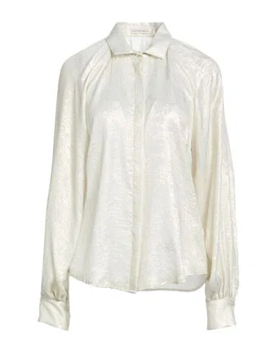 Camicettasnob Woman Shirt Ivory Size 6 Polyester In White