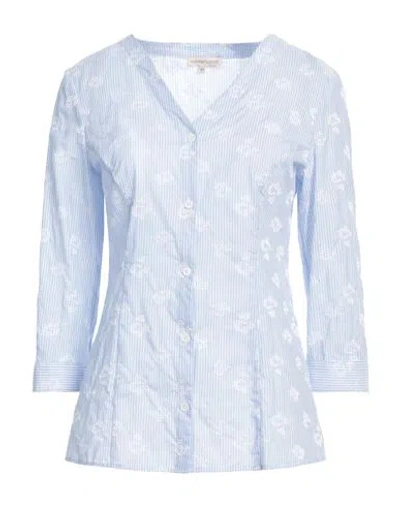 Camicettasnob Woman Shirt Light Blue Size 6 Cotton