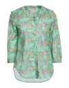 Camicettasnob Woman Shirt Light Green Size 12 Cotton
