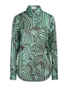 Camicettasnob Woman Shirt Light Green Size 6 Viscose, Silk, Elastane In Green