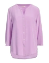 Camicettasnob Woman Shirt Light Purple Size 8 Silk