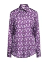 Camicettasnob Woman Shirt Lilac Size 8 Viscose, Silk, Elastane In Purple