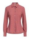 Camicettasnob Woman Shirt Antique Rose Size 6 Polyamide, Elastane In Magenta