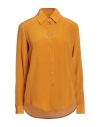 Camicettasnob Woman Shirt Ocher Size 4 Silk In Yellow