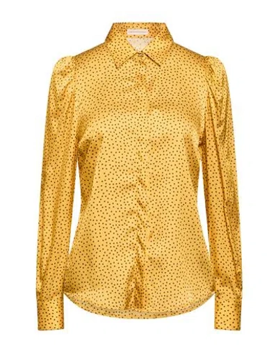 Camicettasnob Woman Shirt Marigold Size 4 Viscose, Silk In Yellow