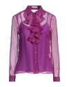 Camicettasnob Woman Shirt Mauve Size 10 Silk In Purple