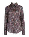 Camicettasnob Woman Shirt Midnight Blue Size 8 Viscose, Silk, Elastane