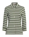 Camicettasnob Woman Shirt Military Green Size 8 Viscose, Elastane