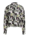 Camicettasnob Woman Shirt Military Green Size 6 Viscose, Silk, Elastane In Multi