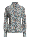 Camicettasnob Woman Shirt Pastel Blue Size 4 Polyamide, Elastane