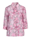 Camicettasnob Woman Shirt Pink Size 10 Cotton In Pink
