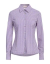 Camicettasnob Woman Shirt Purple Size 6 Polyamide, Elastane In Purple