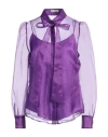 Camicettasnob Woman Shirt Purple Size 8 Silk