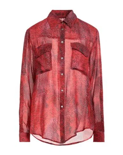 Camicettasnob Woman Shirt Red Size 12 Viscose