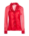 Camicettasnob Woman Shirt Red Size 8 Silk