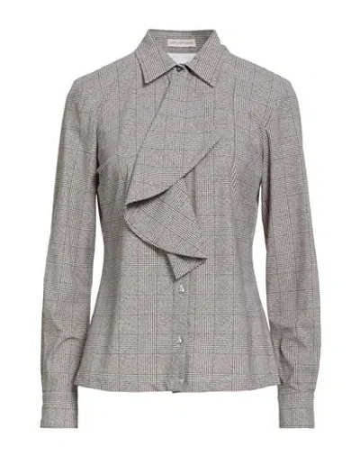 Camicettasnob Woman Shirt Sand Size 8 Polyamide, Elastane In Gray