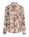 Camicettasnob Woman Shirt Sand Size 8 Viscose, Silk, Elastane In Multi