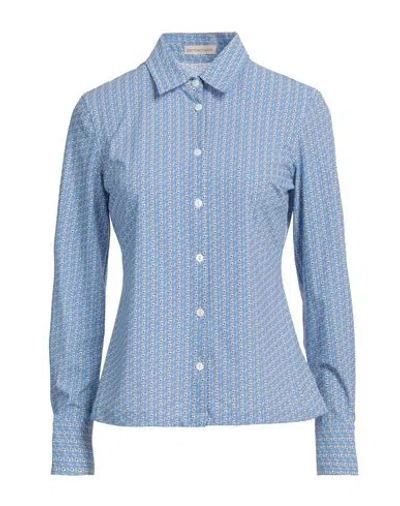 Camicettasnob Woman Shirt Sky Blue Size 6 Polyamide, Elastane