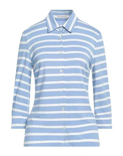 Camicettasnob Woman Shirt Sky Blue Size 10 Viscose, Elastane