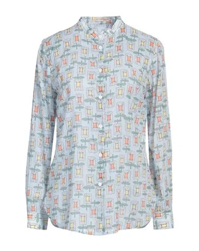 Camicettasnob Woman Shirt Sky Blue Size 6 Cotton