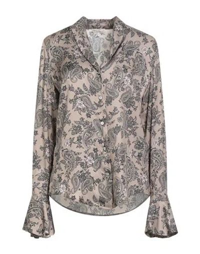 Camicettasnob Woman Shirt Taupe Size 6 Viscose In Gray