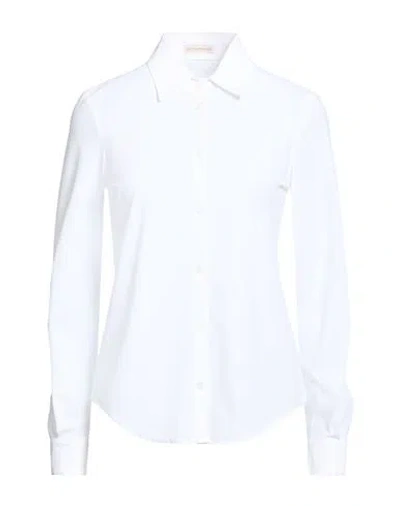 Camicettasnob Woman Shirt White Size 8 Polyamide, Elastane