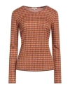Camicettasnob Woman Sweater Orange Size 12 Viscose, Polyester, Elastane