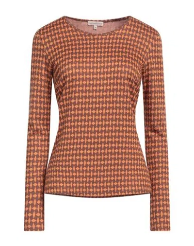 Camicettasnob Woman Sweater Orange Size 12 Viscose, Polyester, Elastane