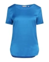 Camicettasnob Woman Top Azure Size 2 Viscose, Elastane In Blue