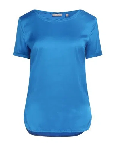 Camicettasnob Woman Top Azure Size 2 Viscose, Elastane In Blue