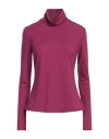 Camicettasnob Woman T-shirt Plum Size 6 Viscose, Polyamide, Elastane In Purple