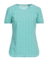 Camicettasnob Woman T-shirt Sage Green Size 10 Polyamide, Elastane In Green