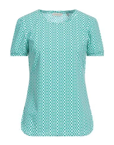 Camicettasnob Woman T-shirt Emerald Green Size 10 Polyamide, Elastane