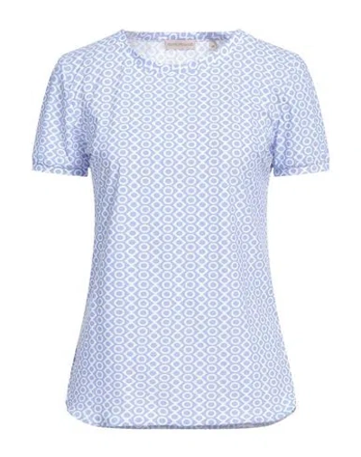 Camicettasnob Woman T-shirt Light Blue Size 8 Polyamide, Elastane