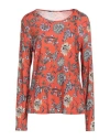 Camicettasnob Woman T-shirt Orange Size 10 Viscose, Elastane In Orange