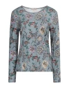 Camicettasnob Woman T-shirt Pastel Blue Size 8 Viscose, Elastane