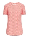 Camicettasnob Woman T-shirt Tomato Red Size 10 Polyamide, Elastane